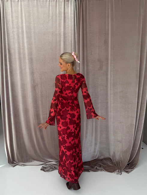 Coastal Christmas Dress // Red *PREORDER*