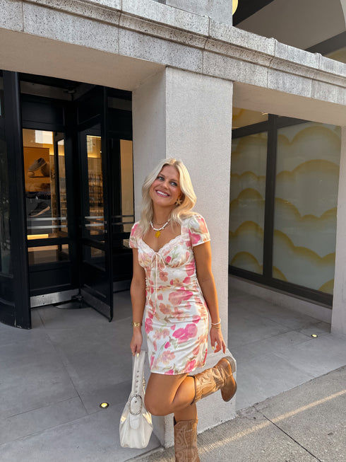 Wildflower Satin Dress