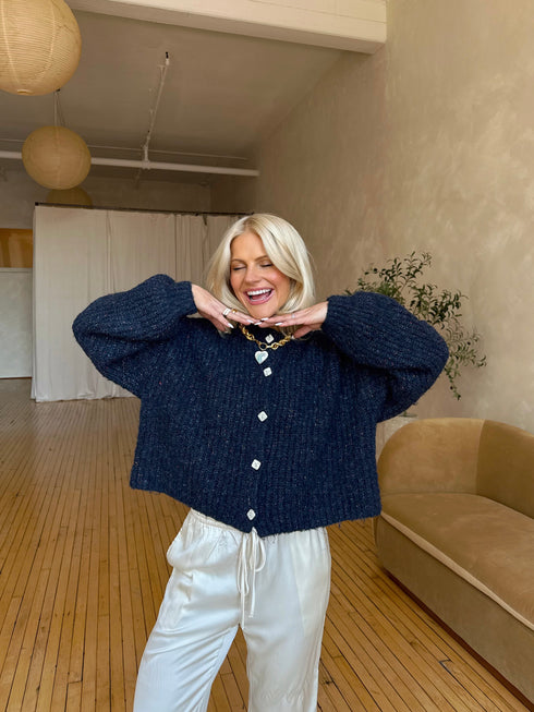 The Phoebe Cardigan // Navy