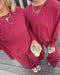 Beach Bum Striped Set // Sunset Pink