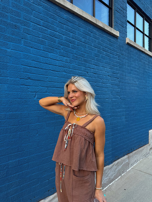 Picnic Princess Top // Brown