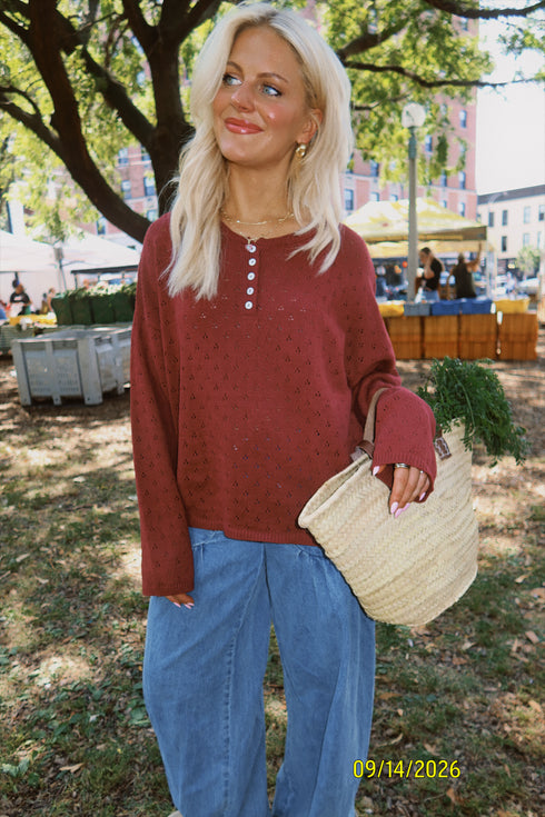 Everyday Pointelle Cutie // Berry