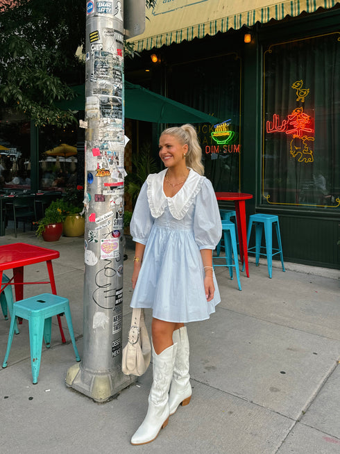 Cape Cod Dress// Blue Stripe