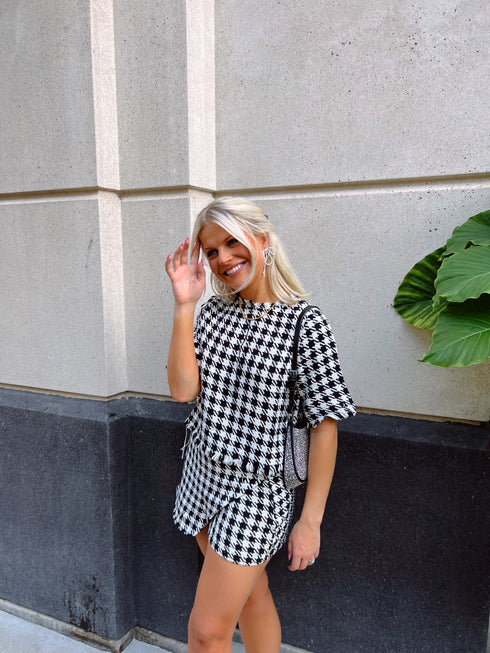 Bow & Pearl Set// Black