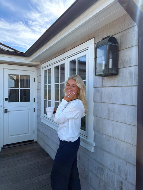 Daily Girl Hoodie // White
