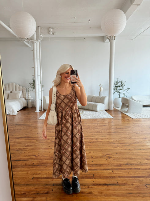 Love Lines Checked Dress