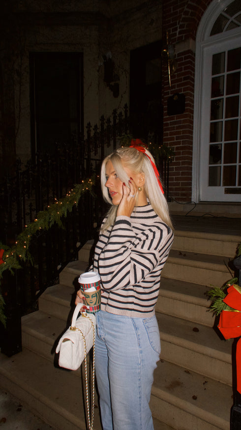 Hype Girl Striped Sweater