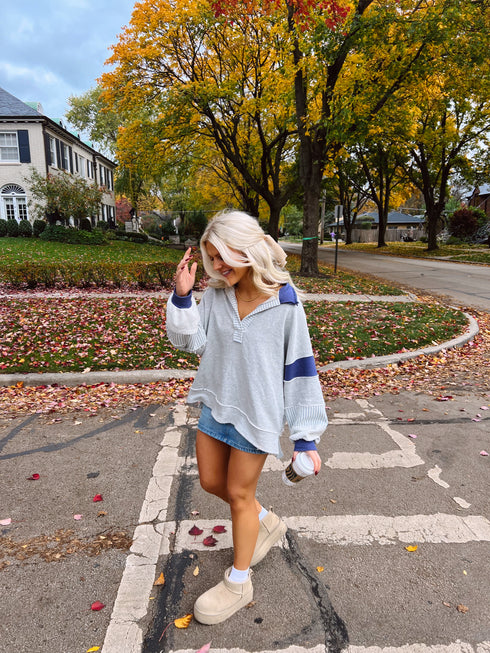 Lazy Days Pullover // Navy *RESTOCKED*