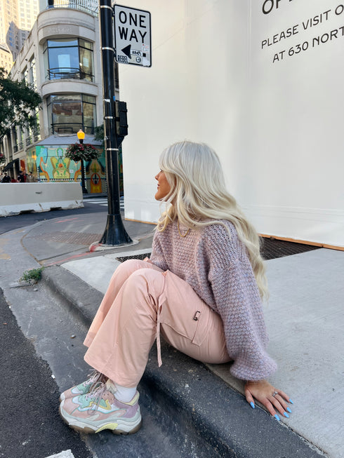 The Izzie Cargo Pant // Pink