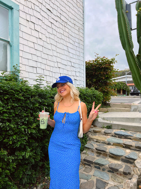 Summer Skies Floral Dress