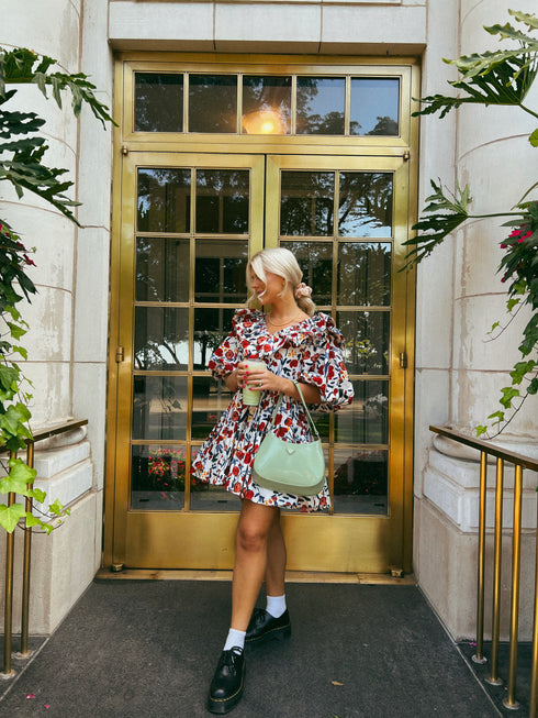 Dream Girl Dress // Red Floral