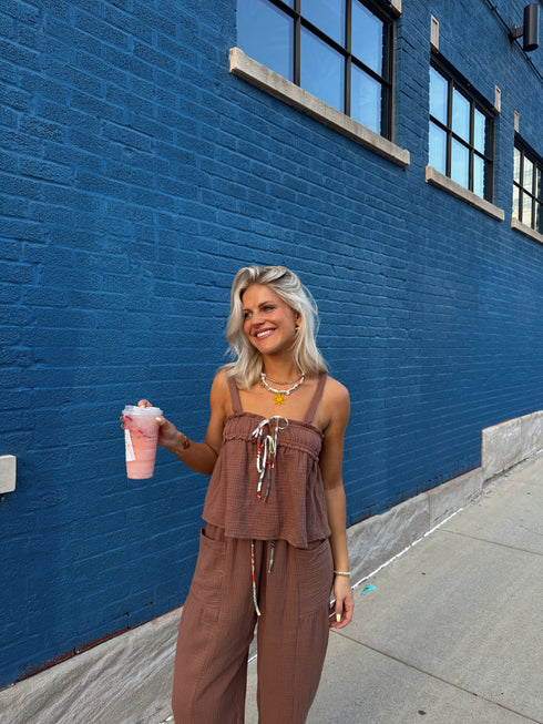 Picnic Princess Top // Brown