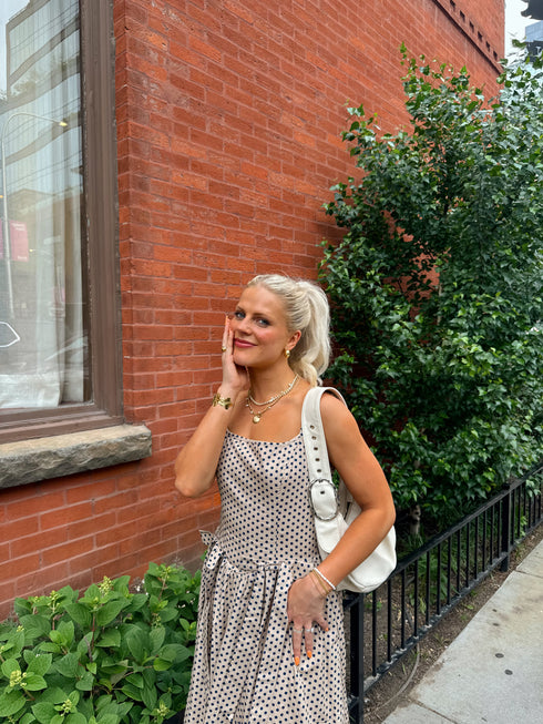 Hamptons House Midi Dress// Taupe