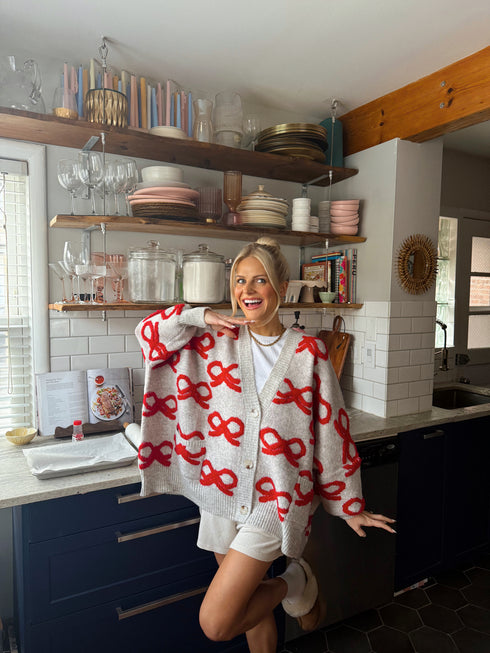 Holiday Bowmance Cardigan