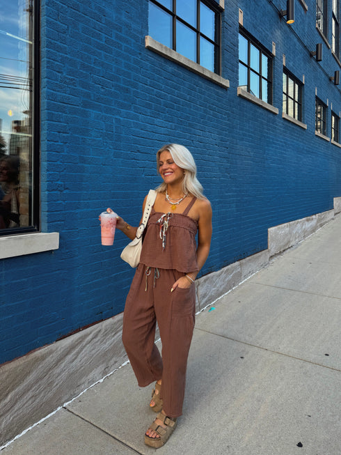 Picnic Princess Pant// Brown