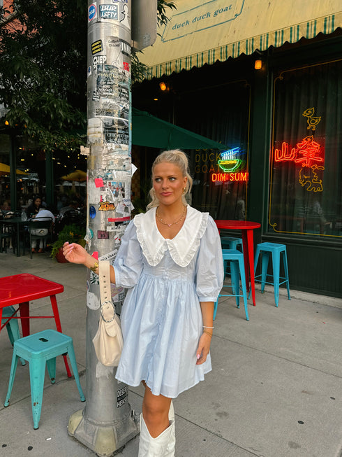 Cape Cod Dress// Blue Stripe