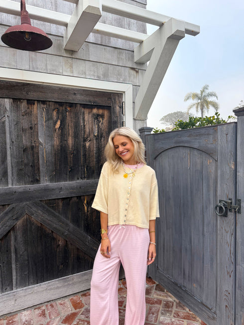 Coastal Cardigan // Butter Yellow