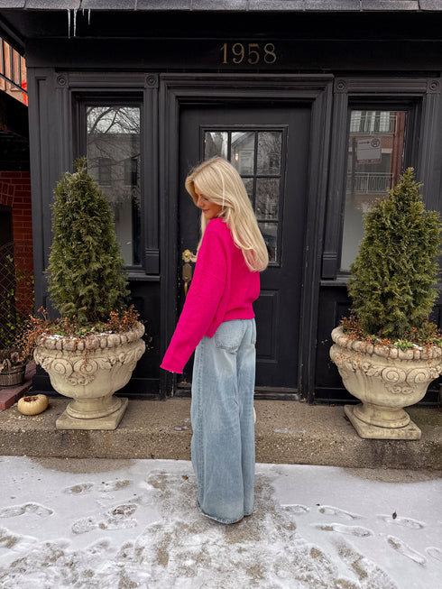 Coco Cutie Cardigan // Fuschia