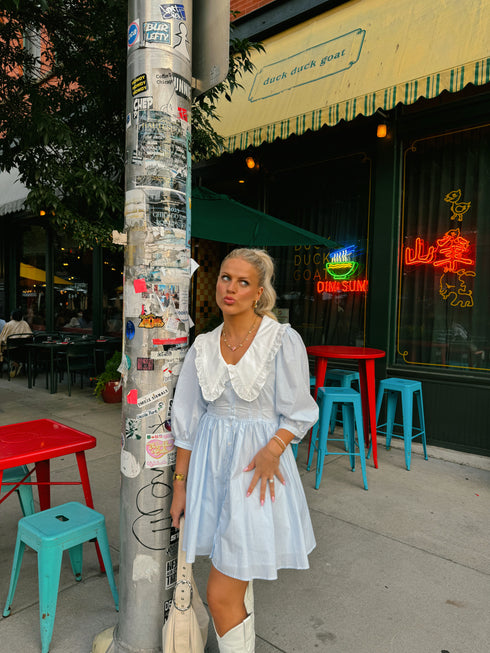 Cape Cod Dress// Blue Stripe