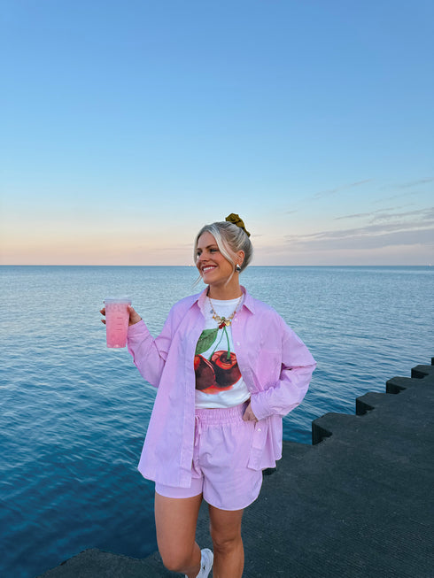 Breezy Babe Striped Set