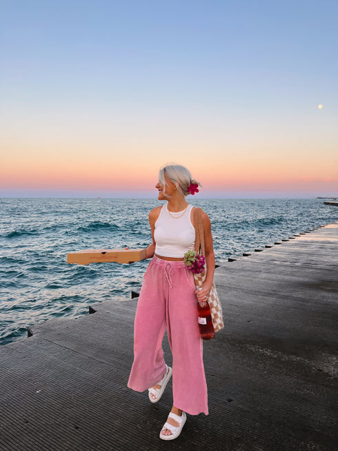 Homebody Lounge Pant// Pink *RESTOCKED*