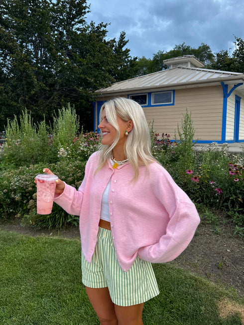 Coco Cutie Cardigan // Baby Pink