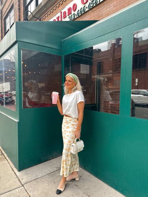 Secret Garden Satin Skirt