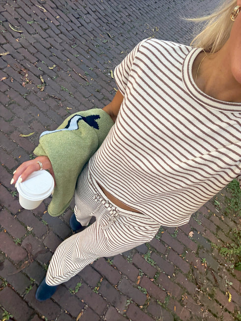 Nantucket Striped Tee // Driftwood