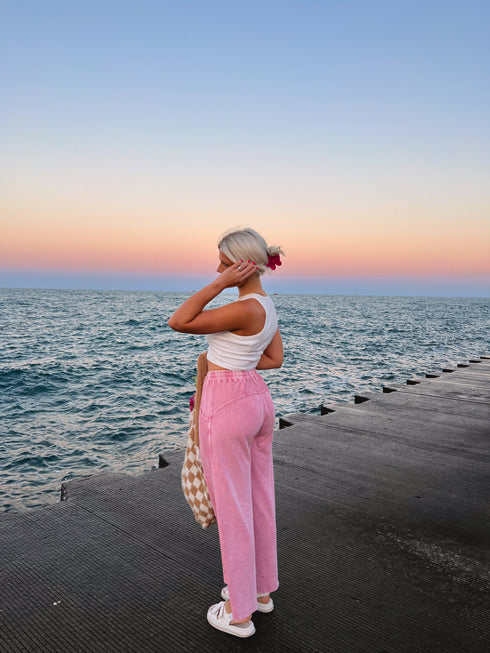 Homebody Lounge Pant// Pink *RESTOCKED*