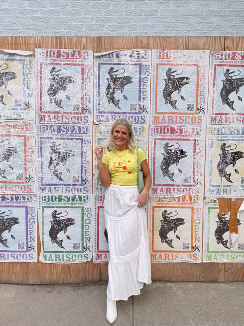 Space Cowboy Baby Tee // Yellow