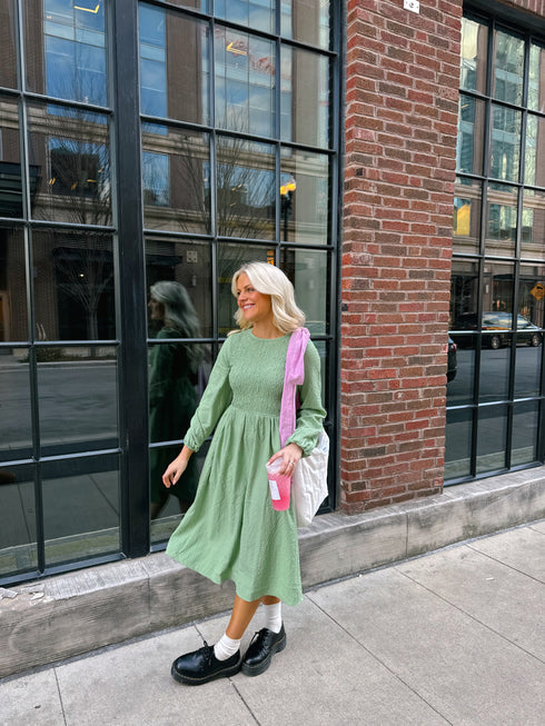 Buy Her Flowers Smocked Dress