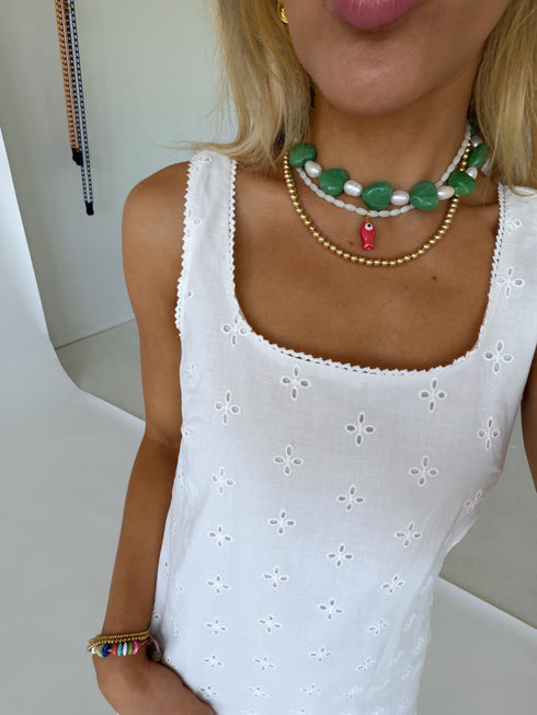 Gelato Dress // White
