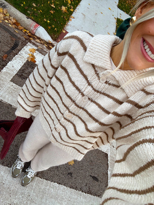 Easy Street Striped Cardigan *RESTOCKED*