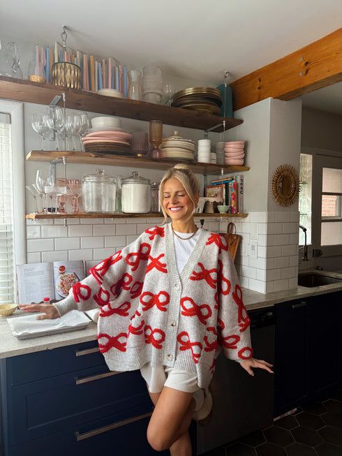 Holiday Bowmance Cardigan