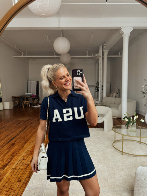 Game, Set, Match Knit Top