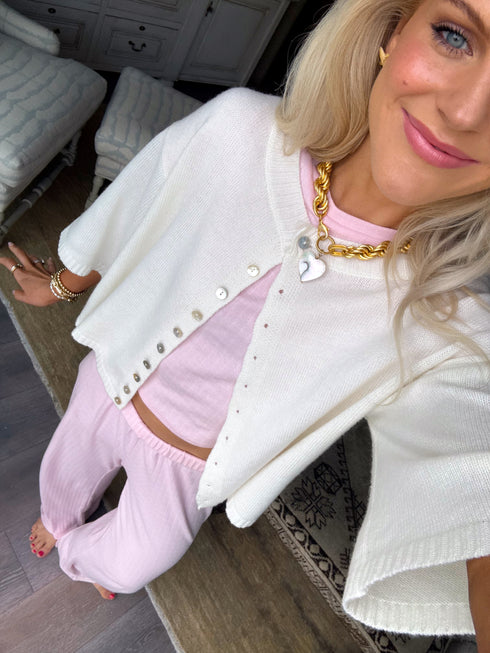 Coastal Cardigan // White