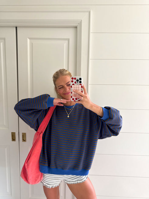 Drive Slow Striped Pullover