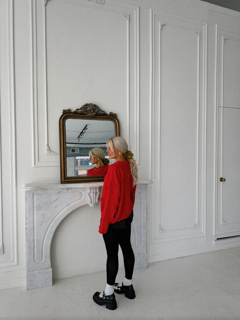 Mistletoe Magic Sweater // Red