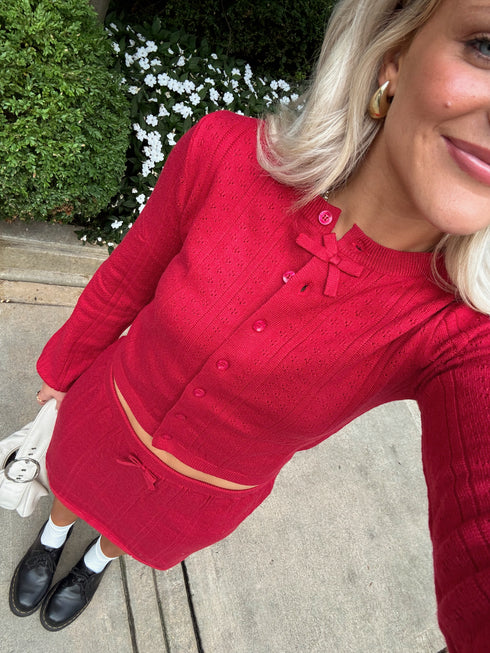 Cherry Girl Knit Set