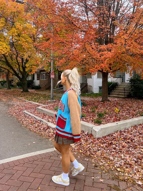 End Game Knit Jacket// Aquamarine