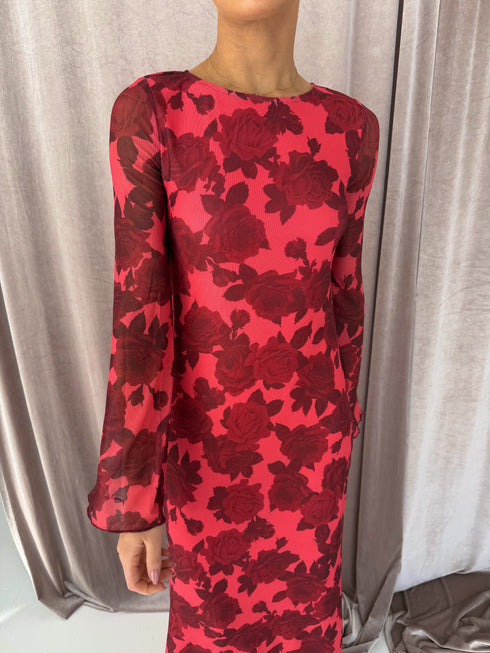 Coastal Christmas Dress // Red *PREORDER*