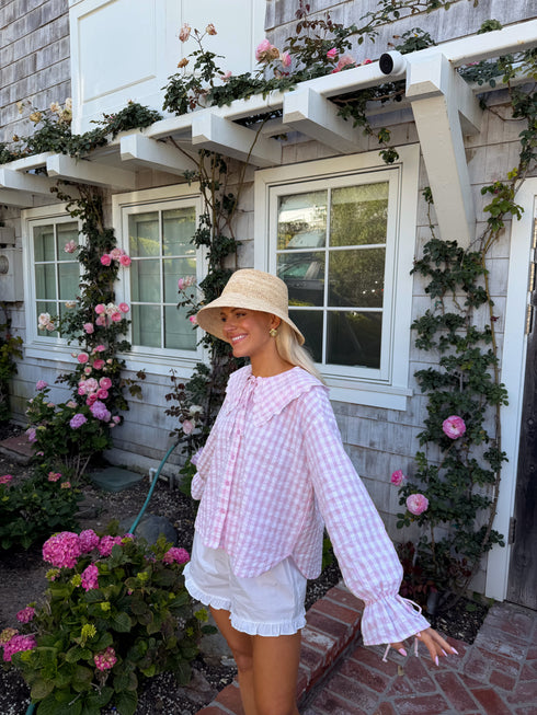 Honey Honey Top // Pink Gingham