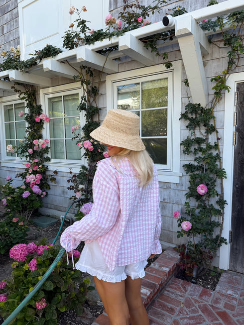 Honey Honey Top // Pink Gingham
