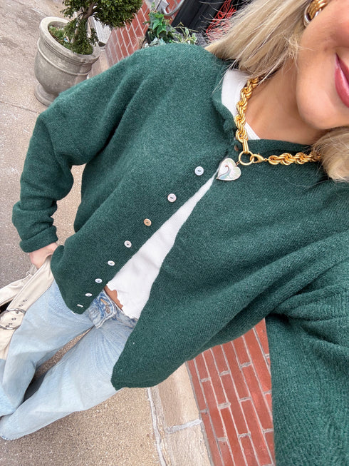 Coco Cutie Cardigan // Evergreen *PREORDER*
