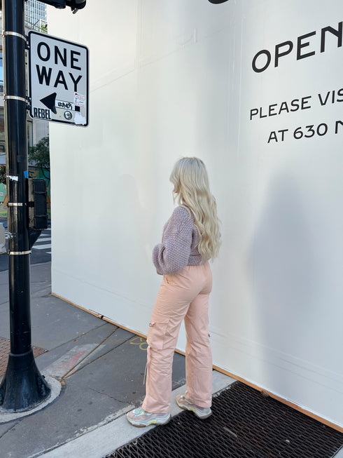 The Izzie Cargo Pant // Pink