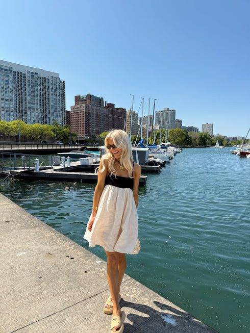 Fun in the Sun Dress // Natural *RESTOCKED*