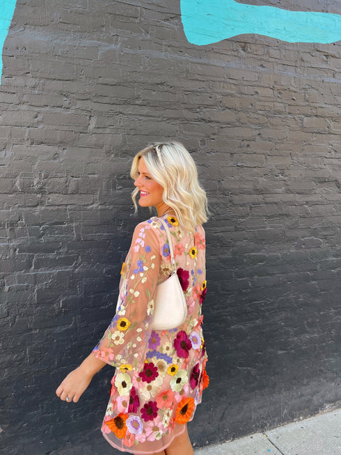 Rose Garden Embellished Dress