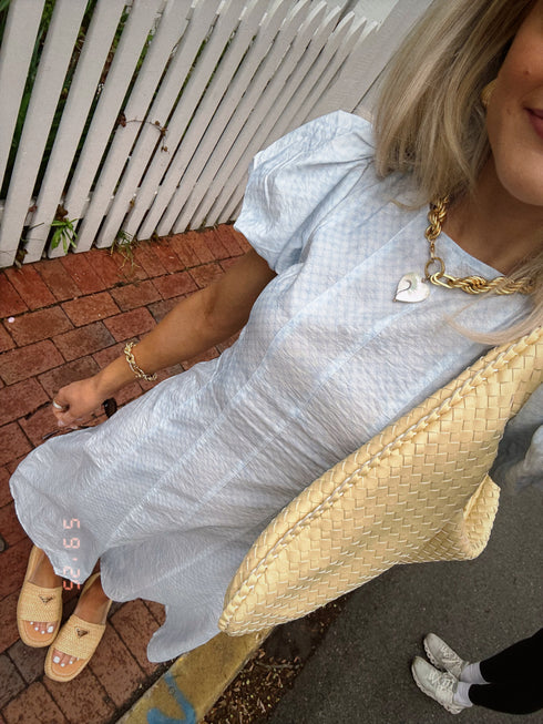 Stay Sunny Dress// Blue