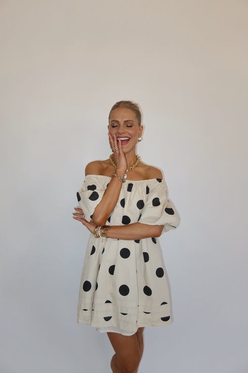 Flirt Back Dot Dress *RESTOCKED*