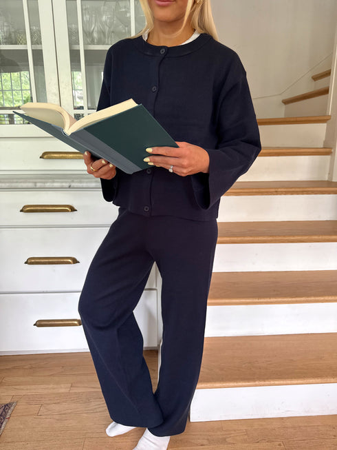 Slow Mornings Pant // Navy *RESTOCKED*